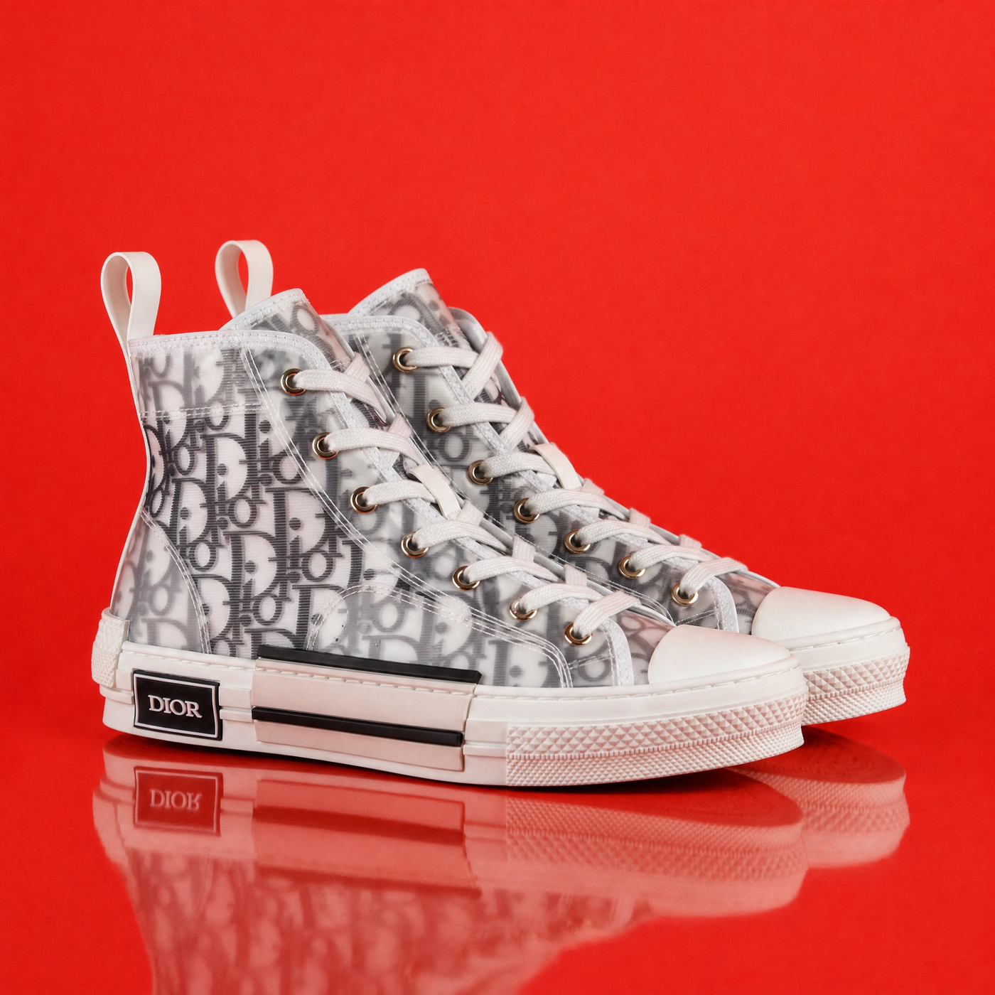 Dior B23 High-Top Oblique Sneakers