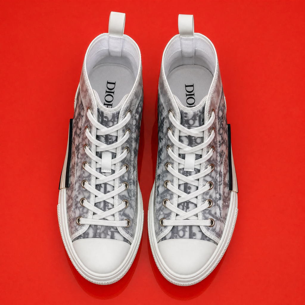 Dior B23 High-Top Oblique Sneakers